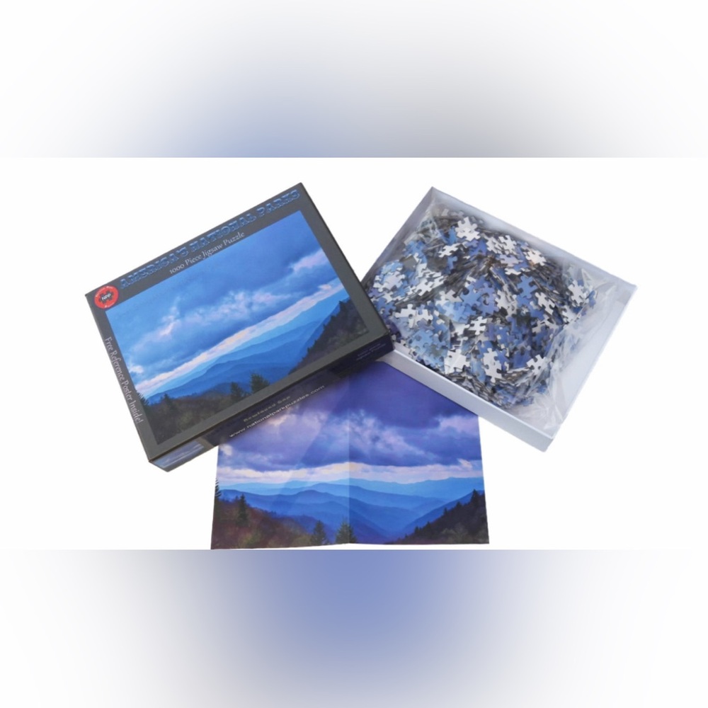 NIB Great Smokey Mountains National Park 1000 Piece Puzzle Newfound Gap